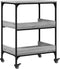 vidaXL - Keukentrolley - 60x41x80,5 - cm - bewerkt - hout - grijs - sonoma - eiken