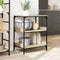 vidaXL - Keukentrolley - 60x41x80,5 - cm - bewerkt - hout - sonoma - eikenkleurig