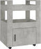 vidaXL - Keukentrolley - 60x45x80 - cm - bewerkt - hout - betongrijs