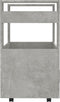 vidaXL - Keukentrolley - 60x45x80 - cm - bewerkt - hout - betongrijs