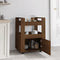 vidaXL - Keukentrolley - 60x45x80 - cm - bewerkt - hout - bruin - eikenkleur