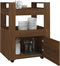 vidaXL - Keukentrolley - 60x45x80 - cm - bewerkt - hout - bruin - eikenkleur