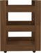 vidaXL - Keukentrolley - 60x45x80 - cm - bewerkt - hout - bruin - eikenkleur