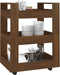 vidaXL - Keukentrolley - 60x45x80 - cm - bewerkt - hout - bruin - eikenkleur