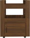 vidaXL - Keukentrolley - 60x45x80 - cm - bewerkt - hout - bruin - eikenkleur