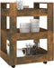 vidaXL - Keukentrolley - 60x45x80 - cm - bewerkt - hout - gerookt - eikenkleurig