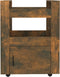 vidaXL - Keukentrolley - 60x45x80 - cm - bewerkt - hout - gerookt - eikenkleurig