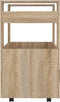 vidaXL - Keukentrolley - 60x45x80 - cm - bewerkt - hout - sonoma - eikenkleurig