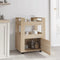 vidaXL - Keukentrolley - 60x45x80 - cm - bewerkt - hout - sonoma - eikenkleurig