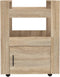 vidaXL - Keukentrolley - 60x45x80 - cm - bewerkt - hout - sonoma - eikenkleurig