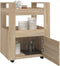 vidaXL - Keukentrolley - 60x45x80 - cm - bewerkt - hout - sonoma - eikenkleurig