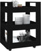 vidaXL - Keukentrolley - 60x45x80 - cm - bewerkt - hout - zwart