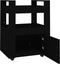 vidaXL - Keukentrolley - 60x45x80 - cm - bewerkt - hout - zwart
