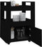 vidaXL - Keukentrolley - 60x45x80 - cm - bewerkt - hout - zwart