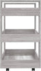 vidaXL - Keukentrolley - 60x45x80cm - bewerkt - hout - grijs - sonoma - eikenkleurig