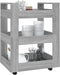 vidaXL - Keukentrolley - 60x45x80cm - bewerkt - hout - grijs - sonoma - eikenkleurig