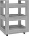 vidaXL - Keukentrolley - 60x45x80cm - bewerkt - hout - grijs - sonoma - eikenkleurig