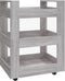 vidaXL - Keukentrolley - 60x45x80cm - bewerkt - hout - grijs - sonoma - eikenkleurig