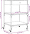 vidaXL - Keukentrolley - 60x48x89,5 - cm - bewerkt - hout - bruin - eikenkleurig