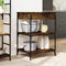 vidaXL - Keukentrolley - 60x48x89,5 - cm - bewerkt - hout - gerookt - eikenkleurig