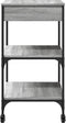 vidaXL - Keukentrolley - 60x48x89,5 - cm - bewerkt - hout - grijs - sonoma - eiken