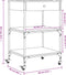 vidaXL - Keukentrolley - 60x48x89,5 - cm - bewerkt - hout - sonoma - eikenkleurig