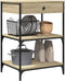 vidaXL - Keukentrolley - 60x48x89,5 - cm - bewerkt - hout - sonoma - eikenkleurig