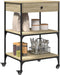 vidaXL - Keukentrolley - 60x48x89,5 - cm - bewerkt - hout - sonoma - eikenkleurig
