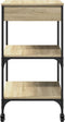 vidaXL - Keukentrolley - 60x48x89,5 - cm - bewerkt - hout - sonoma - eikenkleurig