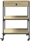 vidaXL - Keukentrolley - 60x48x89,5 - cm - bewerkt - hout - sonoma - eikenkleurig