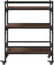 vidaXL - Keukentrolley - 65x40x86,5 - cm - bewerkt - hout - bruin - eikenkleurig