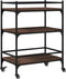 vidaXL - Keukentrolley - 65x40x86,5 - cm - bewerkt - hout - bruin - eikenkleurig