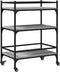 vidaXL - Keukentrolley - 65x40x86,5 - cm - bewerkt - hout - grijs - sonoma - eiken