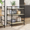vidaXL - Keukentrolley - 65x40x86,5 - cm - bewerkt - hout - sonoma - eikenkleurig