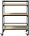 vidaXL - Keukentrolley - 65x40x86,5 - cm - bewerkt - hout - sonoma - eikenkleurig