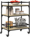 vidaXL - Keukentrolley - 65x40x86,5 - cm - bewerkt - hout - sonoma - eikenkleurig
