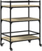 vidaXL - Keukentrolley - 65x40x86,5 - cm - bewerkt - hout - sonoma - eikenkleurig