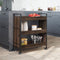 vidaXL - Keukentrolley - 70x30x82 - cm - bewerkt - hout - bruin - eikenkleurig