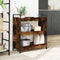 vidaXL - Keukentrolley - 70x30x82 - cm - bewerkt - hout - gerookt - eikenkleurig