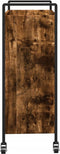 vidaXL - Keukentrolley - 70x30x82 - cm - bewerkt - hout - gerookt - eikenkleurig