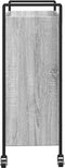 vidaXL - Keukentrolley - 70x30x82 - cm - bewerkt - hout - grijs - sonoma - eikenkleur