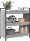 vidaXL - Keukentrolley - 70x30x82 - cm - bewerkt - hout - grijs - sonoma - eikenkleur