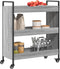 vidaXL - Keukentrolley - 70x30x82 - cm - bewerkt - hout - grijs - sonoma - eikenkleur
