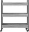 vidaXL - Keukentrolley - 70x30x82 - cm - bewerkt - hout - grijs - sonoma - eikenkleur