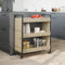 vidaXL - Keukentrolley - 70x30x82 - cm - bewerkt - hout - sonoma - eikenkleurig