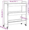 vidaXL - Keukentrolley - 70x30x82 - cm - bewerkt - hout - sonoma - eikenkleurig