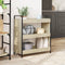 vidaXL - Keukentrolley - 70x30x82 - cm - bewerkt - hout - sonoma - eikenkleurig