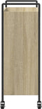 vidaXL - Keukentrolley - 70x30x82 - cm - bewerkt - hout - sonoma - eikenkleurig