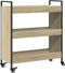 vidaXL - Keukentrolley - 70x30x82 - cm - bewerkt - hout - sonoma - eikenkleurig