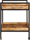 vidaXL - Keukentrolley - 80x55x70 - cm - massief - ruw - mangohout